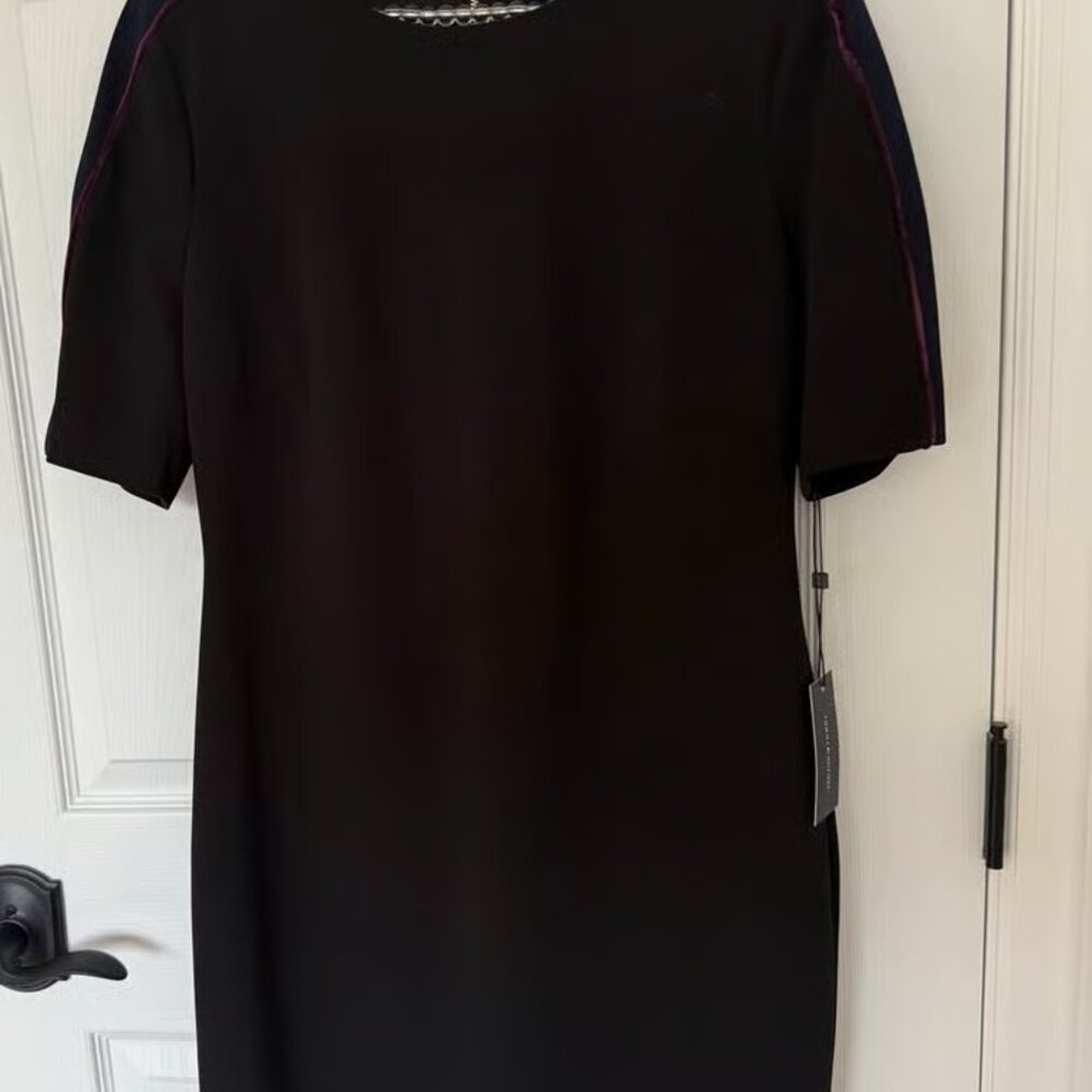 Tommy Hilfiger Short Sleeve Black Dress NWT Size 12